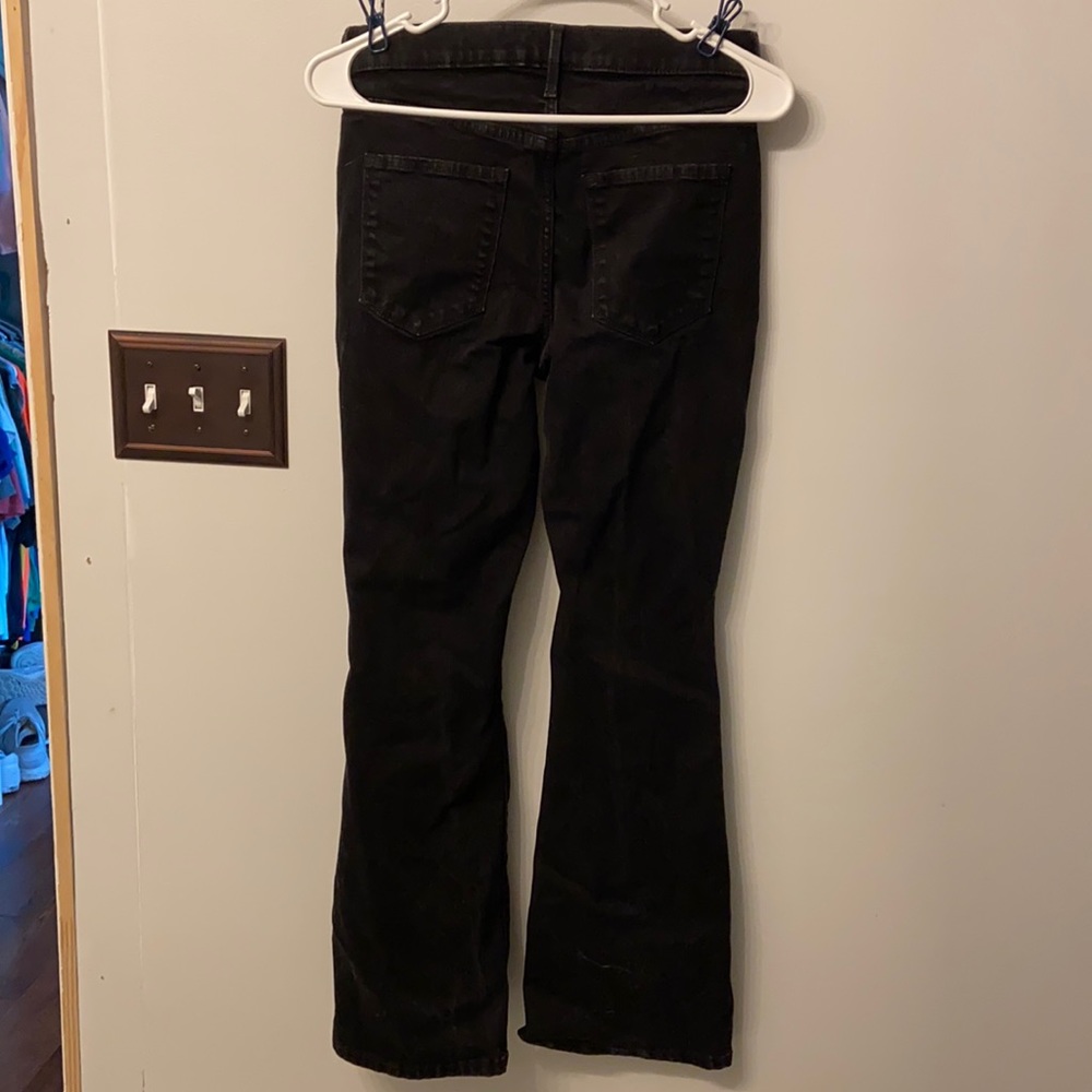 Banana republic slim flair 25/0 petite jeans black